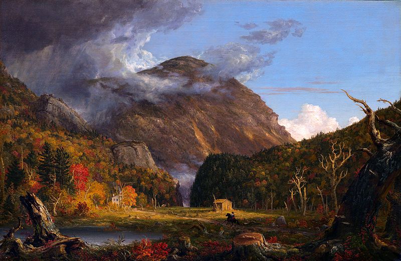 NH_Grand_Event_AMC_Highland_Center_A_View_of_the_Mountain_Pass_Called_the_Notch_of_the_White_Mountans_Crawford_Notch-1839-Thomas_Cole.